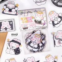 Sticker túi Rabbit happy daily life set30