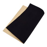 Sticky Back Self Adhesive Sheet Felt Velvet Velour Fabric Art Craft Sticker Blue - Black