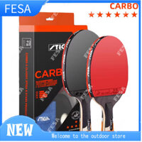 Stiga CARBO Vợt Bóng Bàn 6 Ngôi Sao 5 Gỗ + 2 Mái Chèo Bóng Bàn Bằng Carbon Cho Cao Su Chống Dính Tấn Công Nhanh Cao Su