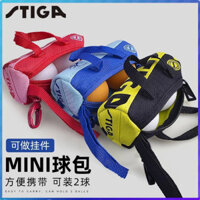 Stiga STIGA STIGA Bóng Bàn MINI Túi Bóng Bàn Mặt Dây Chuyền Ba Bóng Di Động Túi Bóng