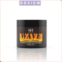 Stillsaview Sáp tạo kiểu tóc giả, Gel tạo kiểu tóc chống rụng tóc Frizz Control, Silky Shine Natural Strong Hold Clay Wavy Grease Builder cho nam da đen Châu Phi
