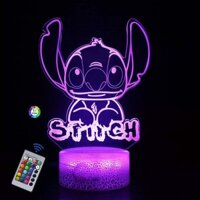 Stitch 3D Acrylic LED Colorful Night Light USB Touch Desk Lamp