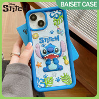 Stitch sit open food silicone full coverage case iphone 13/12/14 pro max se 2023 ốp lưng iphone