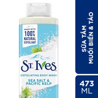 St.Ives Sữa Tắm Tẩy Tế Bào Da St. Ives Exfoliating Sea Salt & Pacific Kelp Muối Biển Thanh Lọc Da 473ml