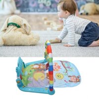 Str Baby Piano Gym Mat Playmat Dễ dàng lưu trữ bàn đạp thoải mái ứng dụng rộng rãi có thể tháo rời cho trong nhà (mẫu voi và tê giác)