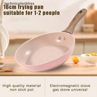 Str Chống Dính Đáy Phẳng Chảo Mini Chiên Trứng Chảo Lúa Mì Cơm Đá Nồi Cảm Ứng Bếp Gas Đa Năng Cho Bé Nồi Thực Phẩm ST