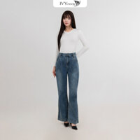 Straight Jeans - Quần Jeans nữ ống suông IVY moda MS 25M9092