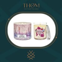STRAWBERRY SNOWFLAKES | Nến thơm 3 bấc 411gr 1 bấc 198g Bath and Body Works 3 Wick Scented Candles