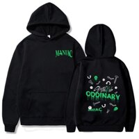 Stray maniac hoodie sweatshirt harajuku hip hop streetwear áo chui đầu