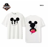 Street Swagger Brand Tổng hợp các mẫu áo thun trắng Disney Mickey Mouse, áo phông cute MW32 MW34