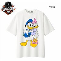 Street Swagger Brand Tổng hợp các mẫu áo thun trắng Disney Daisy Duck, áo phông hoạt hình hot DW27