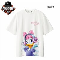 Street Swagger Brand Tổng hợp các mẫu áo thun trắng Disney Daisy Duck, áo phông hoạt hình hot DW20
