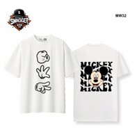 Street Swagger Brand Tổng hợp các mẫu áo thun trắng Disney Mickey Mouse, áo phông cute MW32 MW32