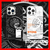 Street Wear Stone Island Label Khung ống kính mạ điện Vỏ điện thoại sạc từ tính có giá đỡ có thể tháo rời từ tính Thích hợp cho IPhone 15ProMax 14 14Pro 14Max 13ProMax 12 12ProMax 11