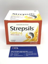 Strepsils Soothing Honey & Lemon (Hộp 100 viên)