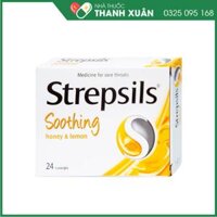 Strepsils Soothing honey & lemon giảm đau họng dùng cho trẻ em và người lớn