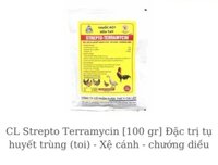 Strepto Terramycin CL [100 gr] Gà đá Đặc t.rị tụ huyết trùng (toi) - Xệ cánh - chướng diều