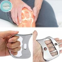 Strongaroetrt Thép không gỉ Gua Sha Máy mát xa cơ bắp Dụng cụ cạo kim loại Cơ thể Khăn giấy sâu Fascia Thư giãn mặt Massage Định hình cơ thể vn