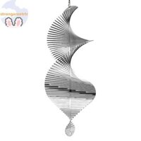Strongaroetrtr Chuông Gió Inox Cối Xay Gió Kim Loại Spinner Xoắn Ốc Gió Spinner Cho Sân Trang Trí Sân Vườn Xoay Bãi Cỏ Chuông Gió Đồ Trang Trí VN