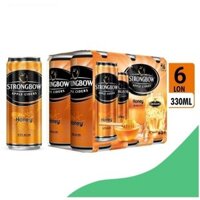 Strongbow. Lốc 6 lon vị mật ong
