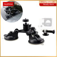 Stt Auto Car Triple Hút Cốc Gắn Camera Hút Giá Đỡ Cho GoPro Hero 3 + / 4 / 5