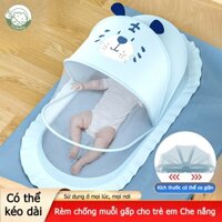 Stubaby Rèm chống muỗi cho trẻ em Màn chụp cho bé rèm giường gấp chống muỗi cho giường trẻ em thích hợp cho trẻ từ 0-5 tuổi có thể co giãn điều chỉnh kích thước che nắng