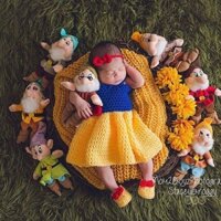 Studio Ảnh Bán Chạy Trăm Ngày Chụp Ảnh Cho Bé Cả Tháng Đạo Cụ Chụp Ảnh Phong Cách Mới Trẻ Em Chụp Ảnh Bạch Tuyết Tạo Kiểu
