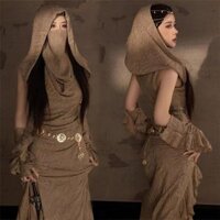 Studio ảnh mới, Công Chúa Phương Tây kỳ lạ, cồn cát, đất hoang, du lịch Sa Mạc, khí chất, trang phục chụp ảnh du lịch phong cách cùng kiểu trên mạng