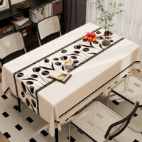 study table stickers decorative tablecloths tablecloths Da Cừu Pháp Khăn Trải Bàn Dùng Một Lần Chống Dầu Chống Thấm Nước Ánh Sáng Sang Trọng Cao Cấp Hình Chữ Nhật Bàn Cà Phê Khăn Trải Bàn PVC