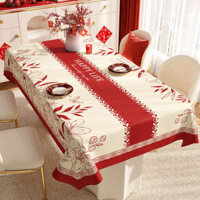 study table stickers tablecloths decorative tablecloths Khăn Trải Bàn Năm Mới Chống Thấm Nước Chống Dầu Dùng Một Lần Màu Đỏ Lễ Hội Khăn Trải Bàn Ánh Sáng Sang Trọng Cao Cấp Hình Chữ Nhật Bàn Cà Phê Khăn Trải Bàn