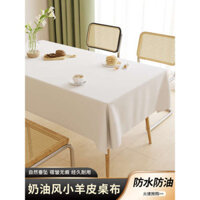 study table stickers tablecloths decorative tablecloths Kem Da Cừu Khăn Trải Bàn Màu Trơn Dùng Một Lần Chống Dầu Chống Thấm Nước Không Khí Cao Cấp Bàn Cà Phê Khăn Trải Bàn Chống bỏng