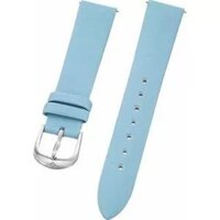 Stuhrling Original ladies light blue satin twill covered leather strap 18mm