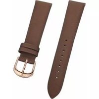 Stuhrling Original Ladies brown satin twill covered leather strap 18mm