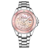 Stuhrling Original Womens Dive Watch - Sport Watch with Stainless Steel Link Bracelet Quartz Movement Analog Watch Dial with Date Dress and Casual ...