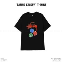 [STUS.SY CASINO] Áo Thun Hình Tay Lỡ Oversized Cao Cấp, Form Unisex Dành Cho Cả Nam Và Nữ