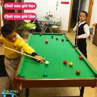 (Style new) Bàn Bi-a, Bida Bằng Gỗ Cỡ Lớn Table TTP-140 Kích Thước 140x61x78cm  và 120x61x80cm Cao Cấp, Bền-chân gập gọn