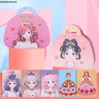 Styleavenue Tự Làm Nhãn Dán Công Chúa, DIY Album Thêu Sò Tạp Chí Cô Gái Trang Điểm Trang Phục Dán, Hoạt Hình Cá Tính Tay Tài Khoản Công Chúa Trang Điểm Miếng Dán Sinh Viên