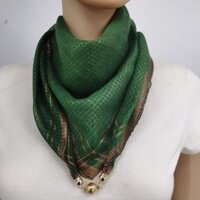 Stylish and fashionable70cm)Shiny Silk Scarf 3D Square Scarf(70New*Fashionable S4ZL