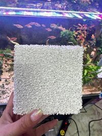 Sứ Tàu Hũ Ceramic Loại 1 Cỡ 10x10x5cm Lọc Nước, Loại Bỏ Amoniac, Nitrat Bể Cá Cảnh