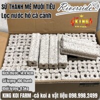 Sứ thanh mè sứ muối tiêu REVERSIDE vật liệu lọc hồ cá cao cấp kích thước 15x4x4cm thùng 154 cây dành cho hồ cá koi,rồng