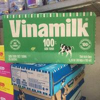 Sữa 100% vinamilk 1 thùng (48hộp x110ml ) sữa tươi tiệt trùng có đường , không đường , ít đường, hương dâu(hàng ko tặng)