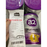 Sữa A2 Platinum Úc đủ số đủ bill