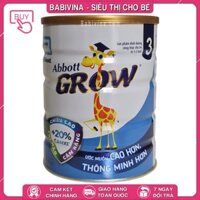 Sữa Abbott Grow 3 900g | Trẻ 1-2 Tuổi, Phát Triển Toàn Diện | Chính Hãng Abbott, Giá Rẻ Nhất