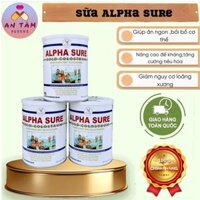 Sữa Alpha Sure gold colostrum canxi nano MK7 Glucosamin 900G