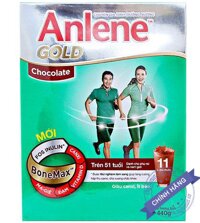 Sữa Anlene Gold Socola Hộp giấy 440g