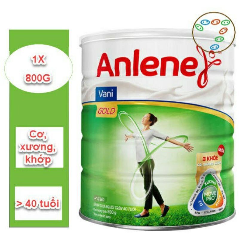 Sữa bột Anlene dành cho người trên 40 tuổi 440g