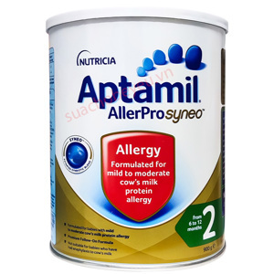 Sữa Aptamil Allerpro SYNEO số 2 900g cho bé bị dị ứng đạm sữa bò từ 6 đến 12 tháng tuổi