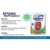 Sữa Aptamil AllerPro Syneo Úc số 2 900g