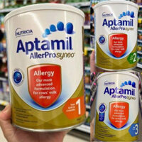 Sữa Aptamil Allerpro Syneo Úc dành cho bé dị ứng đạm bò 900g đủ số 1,2,3