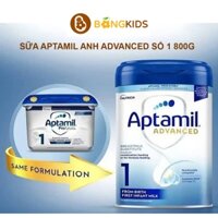 Sữa Aptamil Anh Advanced Follow On Milk Powder số 1 800g cho bé từ 0- 6 tháng tuổi